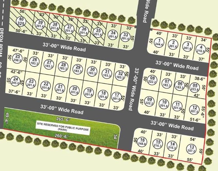 Master Plan of Vision Samrudhi Homes in Shadnagar, Hyderabad - Image 224034