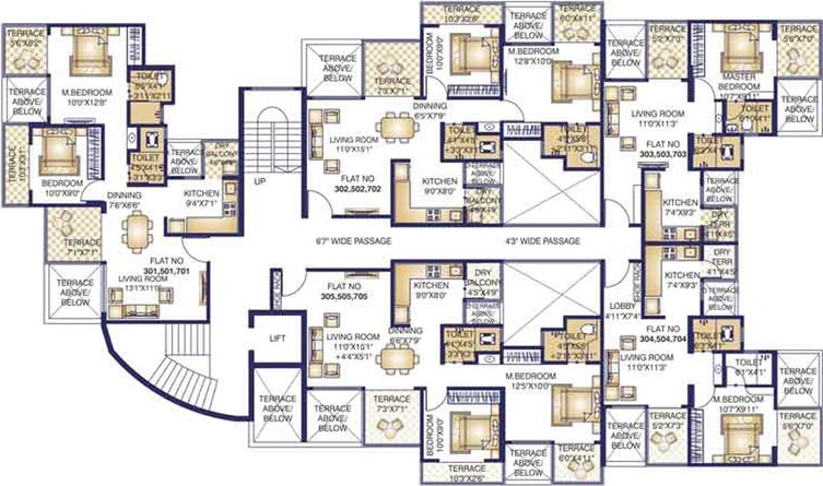 Floor Plan of City Sai Pallacio in Pimpri Chinchwad, Pune - Image 119633