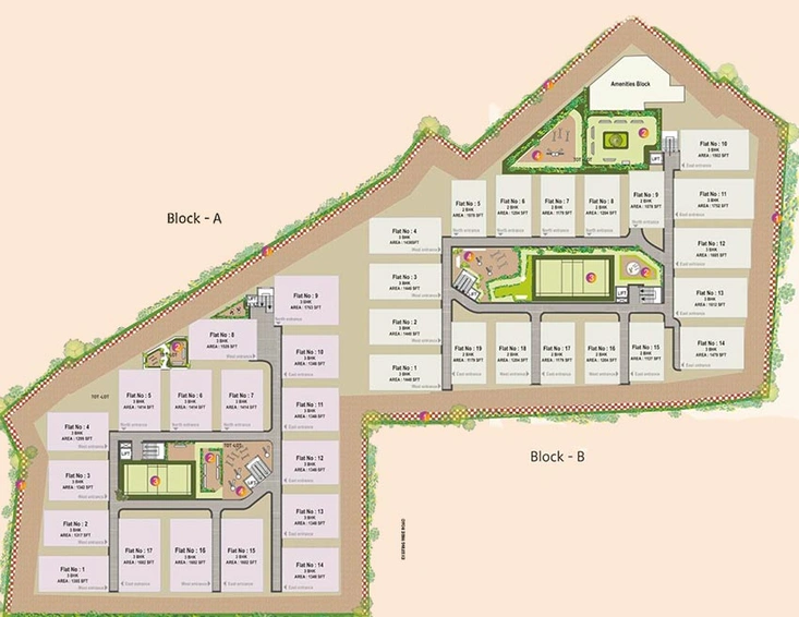 Master Plan of Himagiri Pottapus Hima Sai Srinidhim in Attapur, Hyderabad - Image 224115