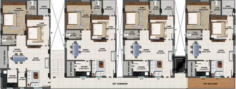 Floor Plan of Green Planet in Shadnagar, Hyderabad - Image 224128
