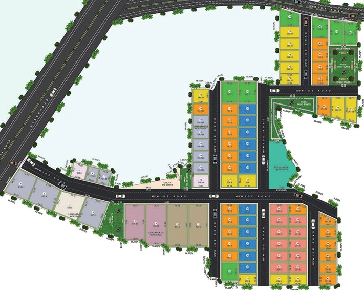 Master Plan of Green Planet in Shadnagar, Hyderabad - Image 224129