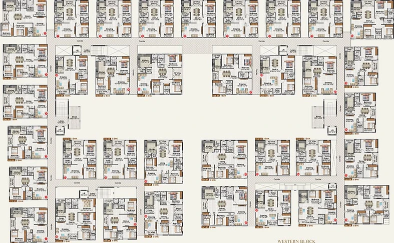 Floor Plan of Gamut Ishta City in Attapur, Hyderabad - Image 224139