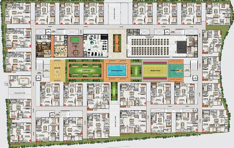 Master Plan of Gamut Ishta City in Attapur, Hyderabad - Image 224140