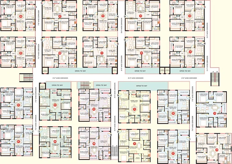 Floor Plan of Anuradha Siri Jewel in Chandanagar, Hyderabad - Image 224164