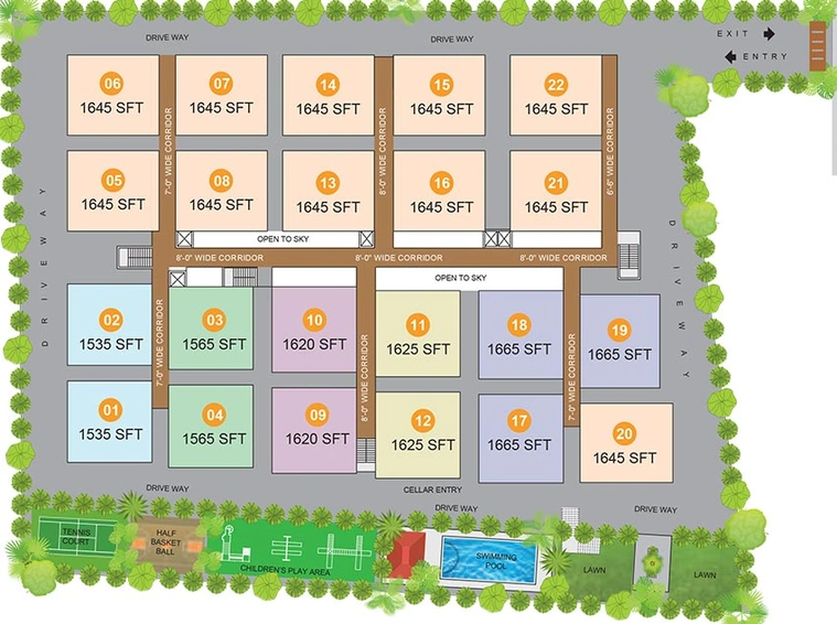 Master Plan of Anuradha Siri Jewel in Chandanagar, Hyderabad - Image 224165