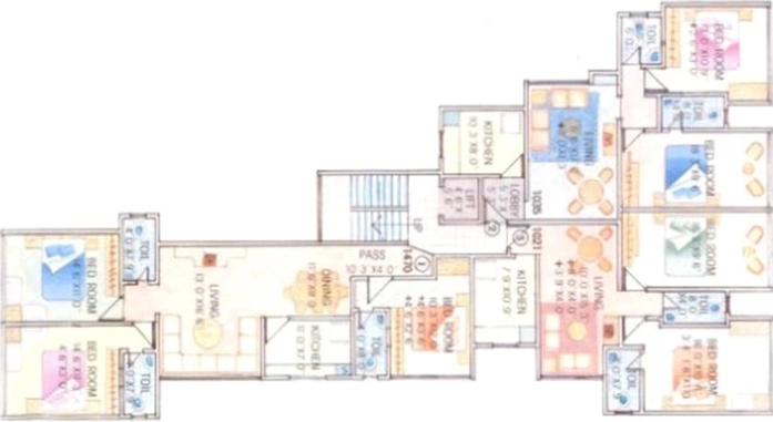 Floor Plan of Megaj Shiv Karan in Andheri West, Mumbai - Image 224215