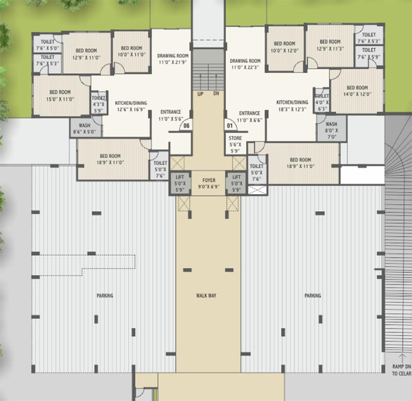Master Plan of Landmark Devsiddhi Fabula in Navrangpura, Ahmedabad - Image 129202