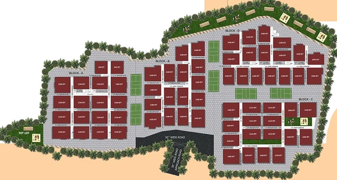 Master Plan of SVS Ample Homes in Chandanagar, Hyderabad - Image 224320