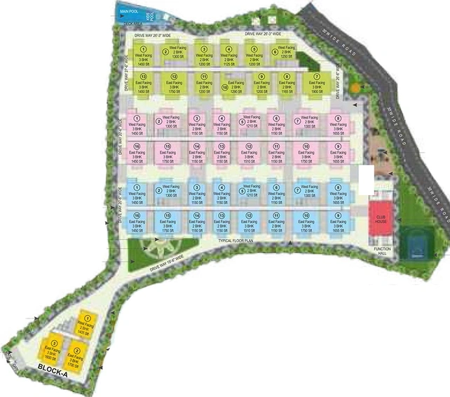 Master Plan of Teja Fortune Heights in Patancheru, Hyderabad - Image 224331