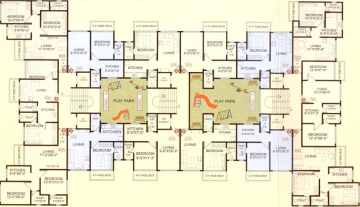 Floor Plan of Megaj Shiv Veer in Kandivali West, Mumbai - Image 224336