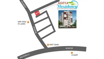 Location of Vanukuri Adithya Residency - Image 224344