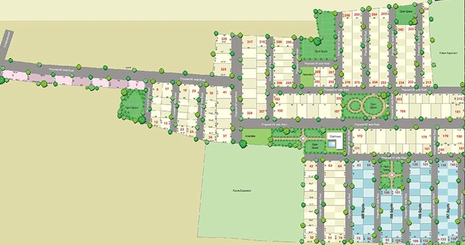 Master Plan of Vision Meadows Spandana in Maheshwaram, Hyderabad - Image 224370