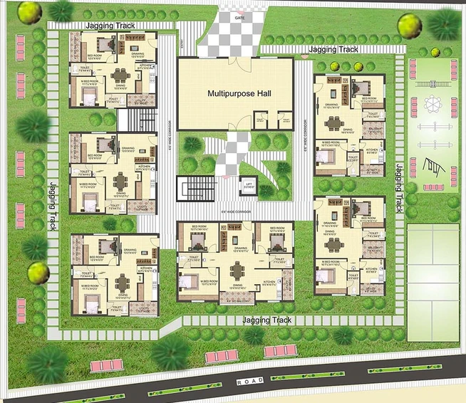 Master Plan of Saudhaa Lotus Avenues in Miyapur, Hyderabad - Image 224396