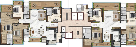 Floor Plan of R Sandesh The View in Ramdas Peth, Nagpur - Image 224476