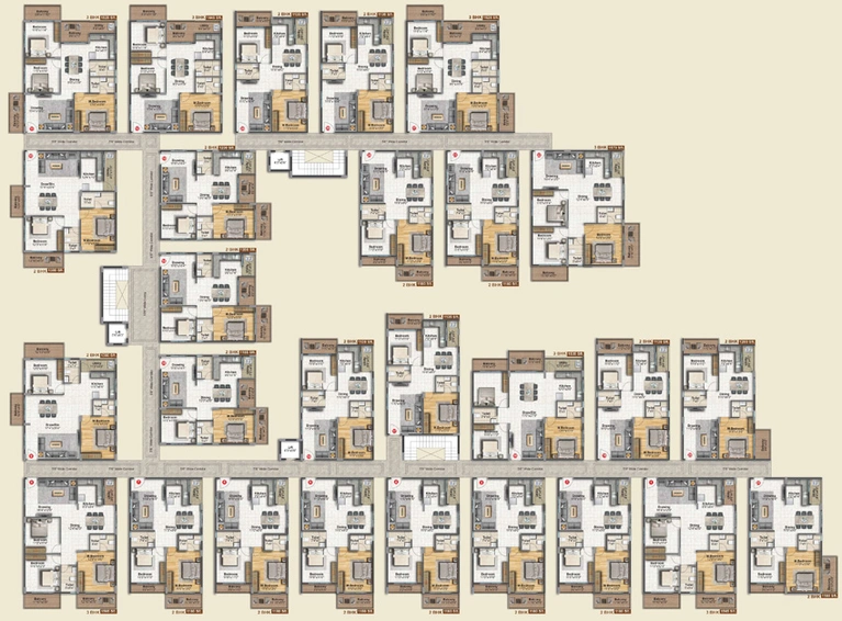 Floor Plan of Vaishno Excellency in Sarjapur Road, Bangalore - Image 224556