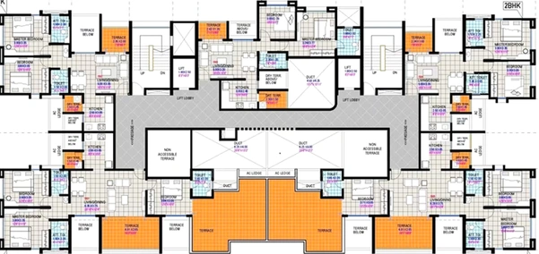 Floor Plan of Atlantis Apartments in Balewadi, Pune - Image 224694