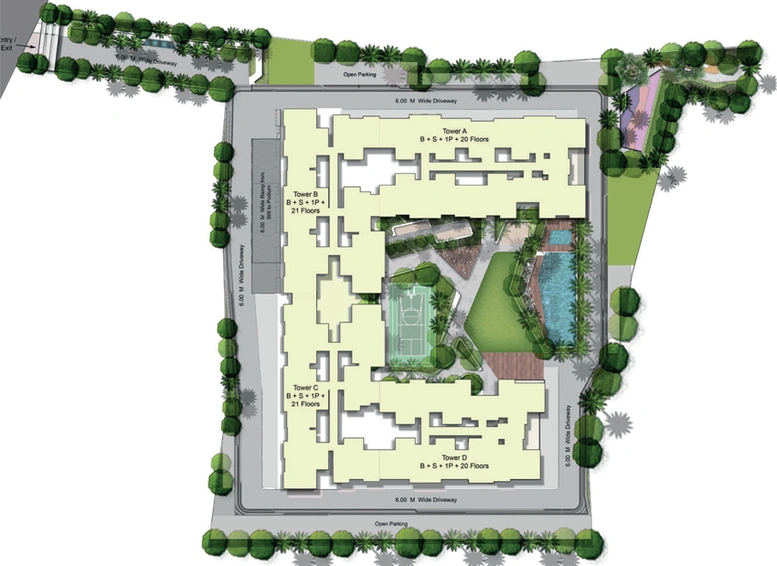 Master Plan of Kohinoor Sapphire 3 in Tathawade, Pune - Image 224725