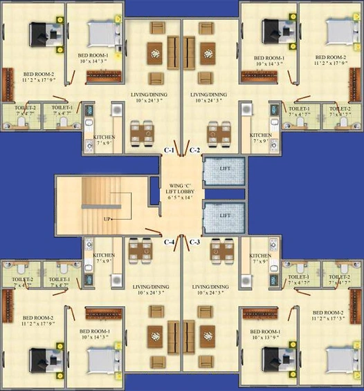 Floor Plan of Akar Pinnacle in Borivali East, Mumbai - Image 224731