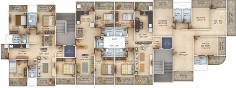 Floor Plan of Kotibhaskar Gauritanay in Kothrud, Pune - Image 224763
