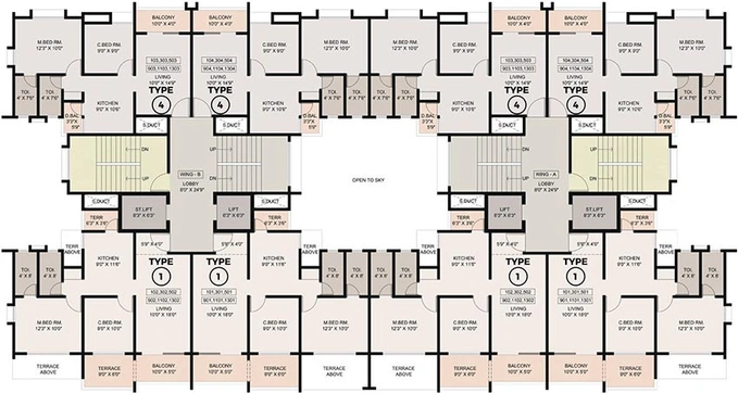 Floor Plan of Royal Sublime in Kondhwa, Pune - Image 224932