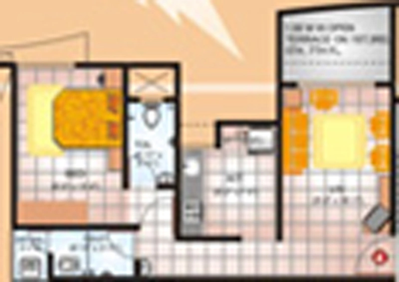 1 BHK Flat in Shree Drushti in Kasarvadavali, Thane - Image 833736