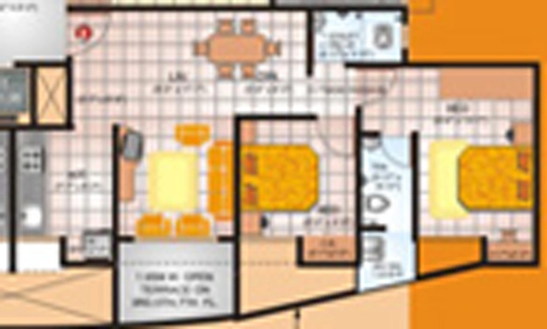 2 BHK Flat in Shree Drushti in Kasarvadavali, Thane - Image 833737