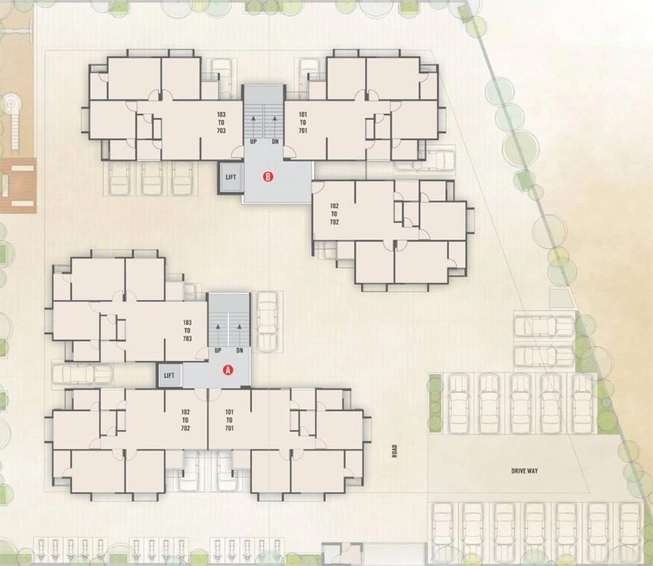 Master Plan of Surya Shreeji 66 in Motera, Ahmedabad - Image 126538