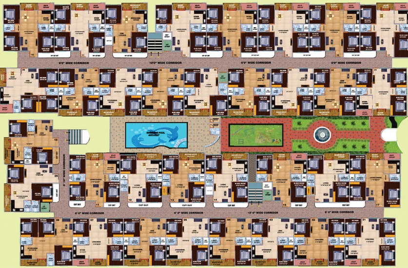 Floor Plan of DS Max Sterling in Varthur, Bangalore - Image 225075