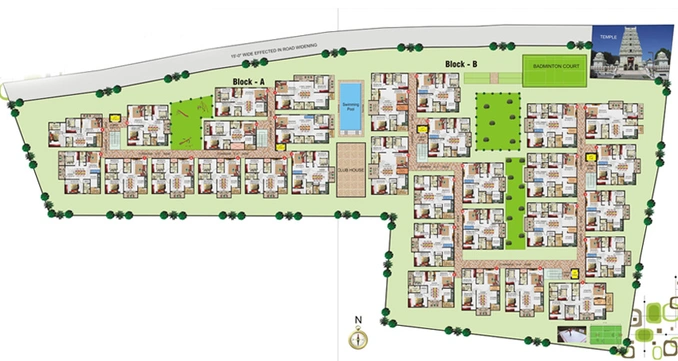 Master Plan of Excel Florence in Varthur, Bangalore - Image 225081