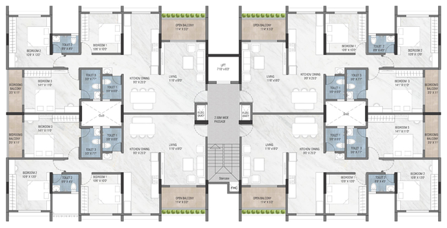 Floor Plan of 7 Cosmos in Pimple Nilakh, Pune - Image 225140