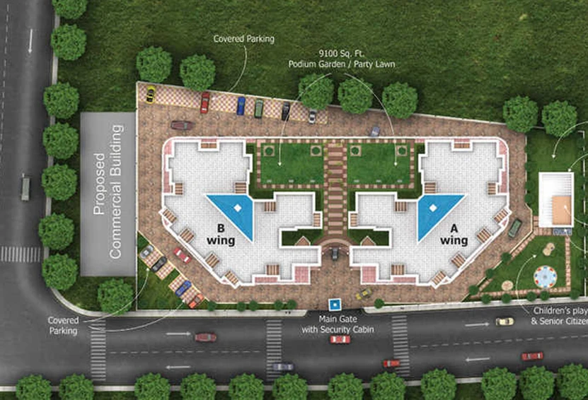 Master Plan of Goldfinger Avenir in Wakad, Pune - Image 225175
