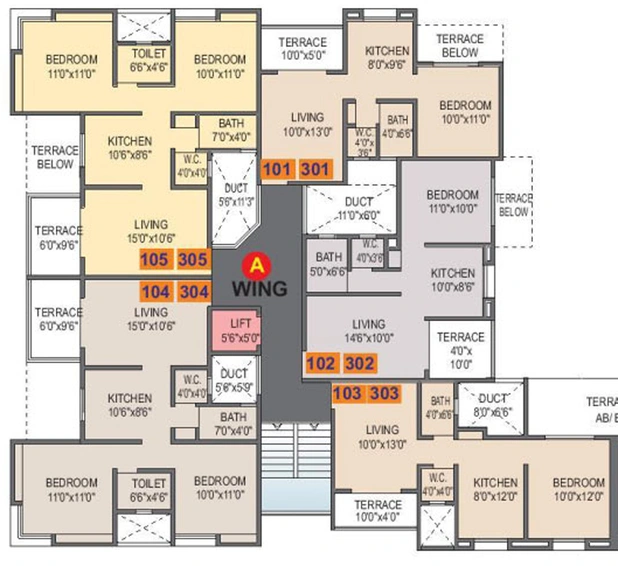 Floor Plan of Shree Ganesh Darshan in Kirkatwadi, Pune - Image 225206