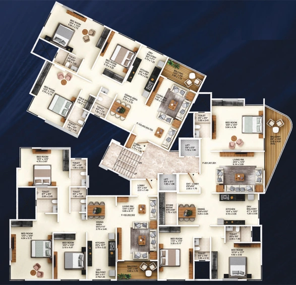 Floor Plan of Kotibhaskar Varsha in Erandwane, Pune - Image 225271
