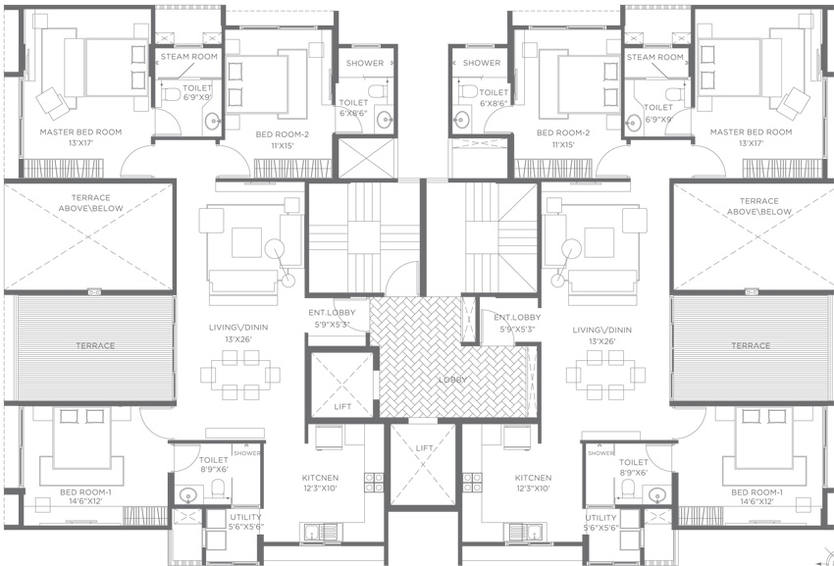 Floor Plan of Marvel Castella in Balewadi, Pune - Image 225287