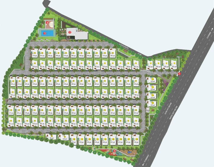 Master Plan of Cadol Cashmere Court in Mokila, Hyderabad - Image 119227