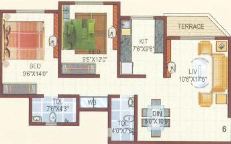 2 BHK Flat in DVNM Kingston Tower in Vasai West, Palghar - Image 846058