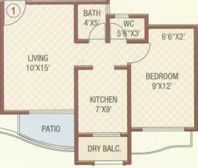1 BHK Flat in DVNM Shree Krishna Garden in Mira Road East, Thane - Image 836117
