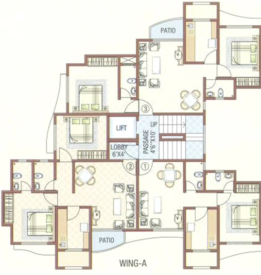Floor Plan of DVNM Shree Krishna Garden in Mira Road East, Thane - Image 232037