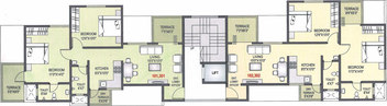 Floor Plan of Balaji Bellezza in Balewadi, Pune - Image 119233