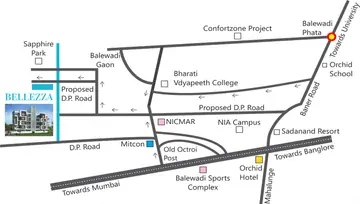 Location of Balaji Bellezza - Image 119232