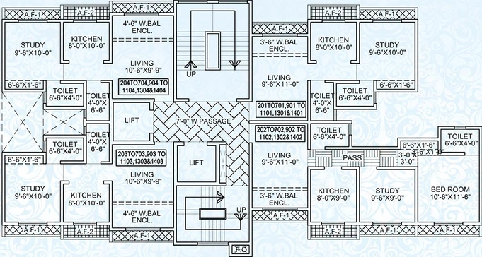 Floor Plan of Emonics Tower in Vasai East, Palghar - Image 251264