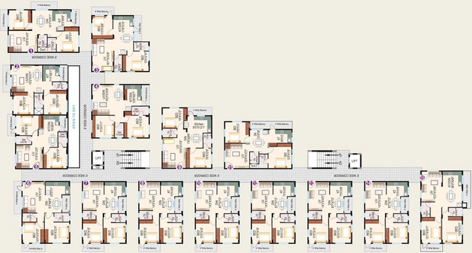 Floor Plan of Hita Malibu Rosita in Varthur, Bangalore - Image 225449