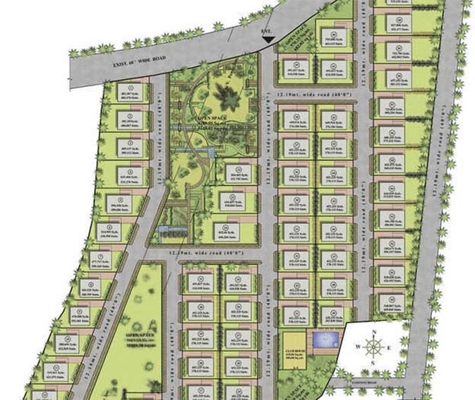 Master Plan of Koncept Ambience The Trails in Manikonda, Hyderabad - Image 233469