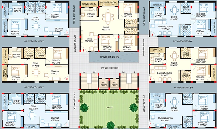 Floor Plan of Sri Aditya Jala Krishna in Miyapur, Hyderabad - Image 226400