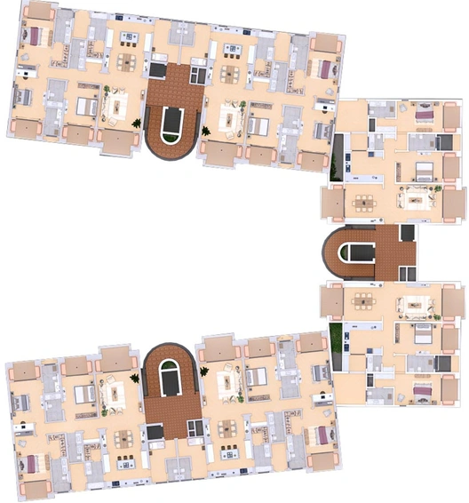 Floor Plan of Dynamix 101 Residences in Bambolim, Goa - Image 234024