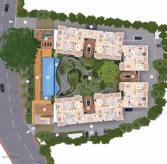 Master Plan of Dynamix 101 Residences in Bambolim, Goa - Image 234025