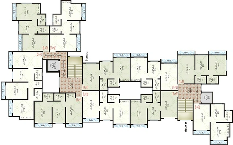 Floor Plan of Madhav Vatika 6 in Palghar, Palghar - Image 229096