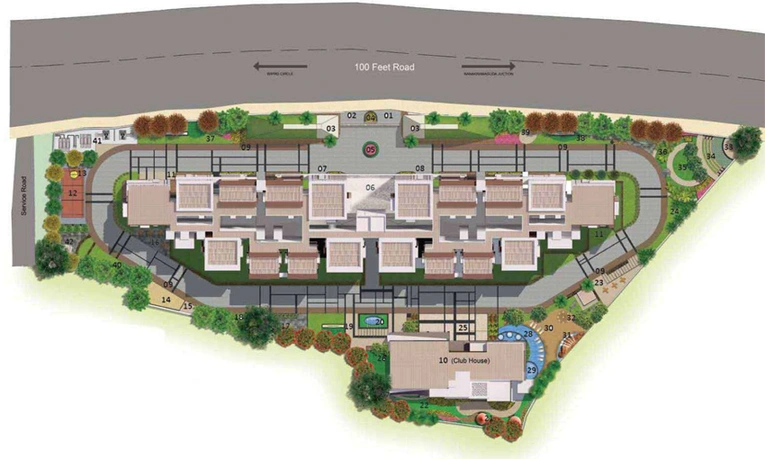 Master Plan of Sumadhura Acropolis in Nanakramguda, Hyderabad - Image 119313