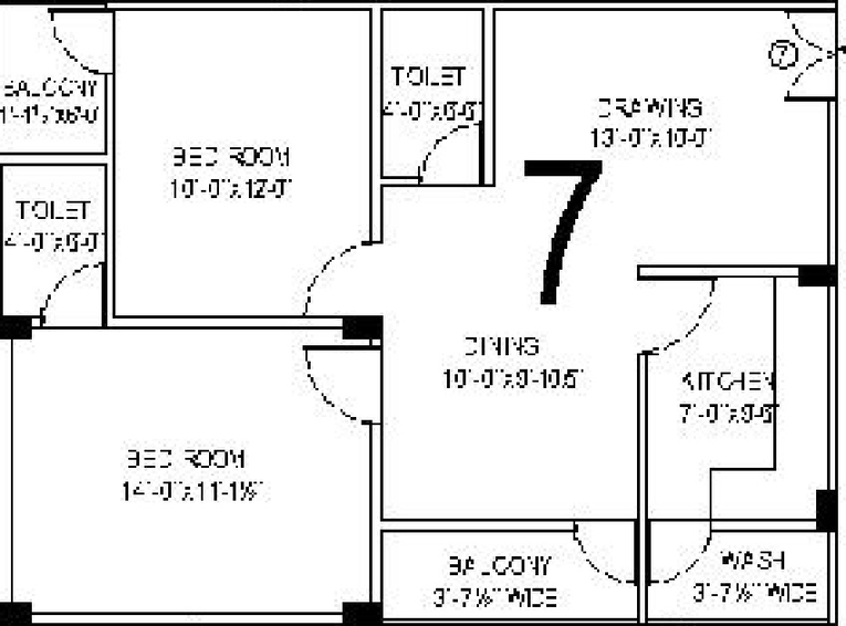 2 BHK Flat in Namishree Chandralok Heights in Moula Ali, Hyderabad - Image 834134