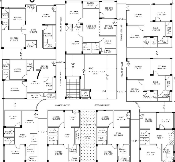 Floor Plan of Namishree Chandralok Heights in Moula Ali, Hyderabad - Image 226949